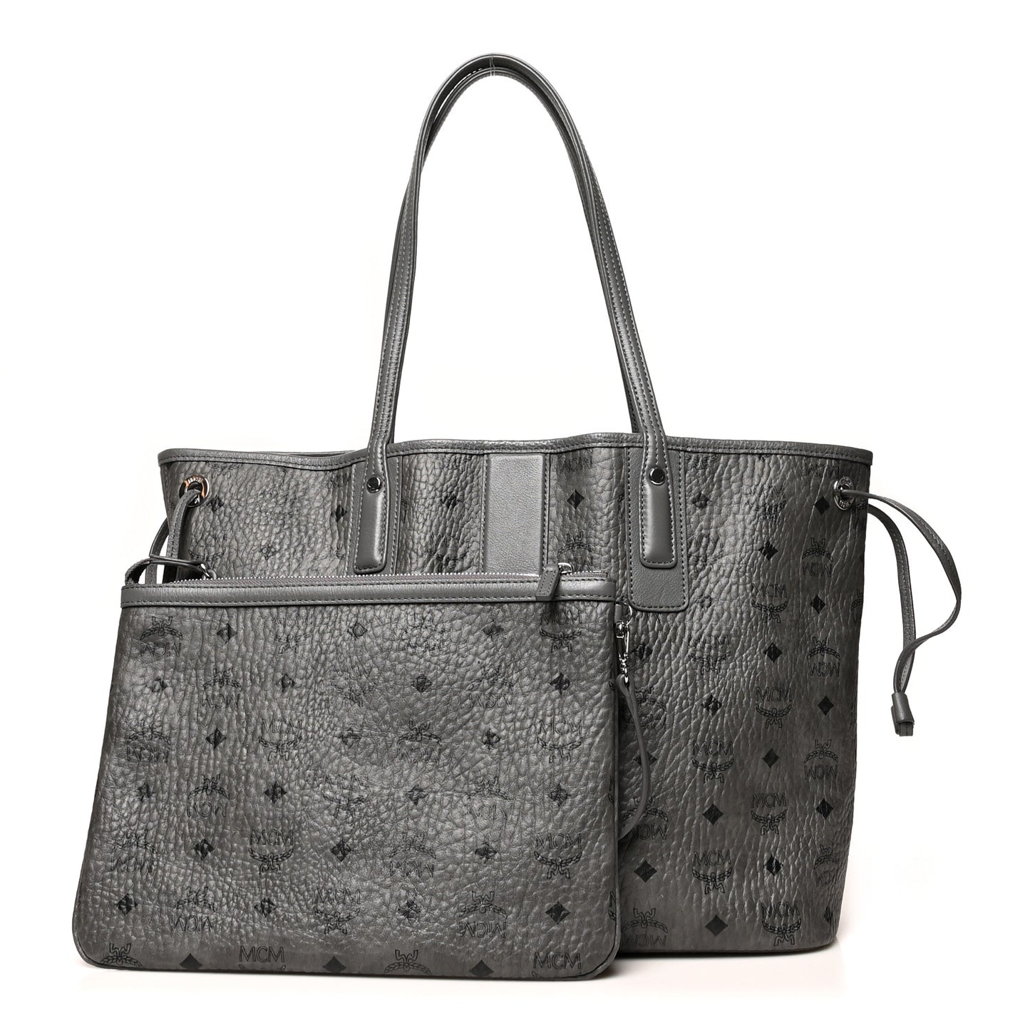 Visetos Medium Liz Reversible Shopper Tote Phantom Grey