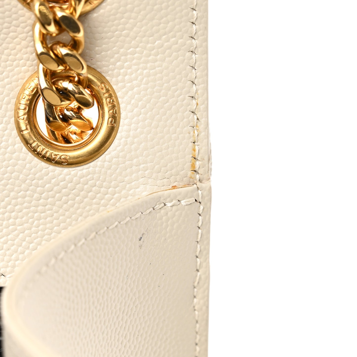 Grain De Poudre Textured Mixed Matelasse Medium Triquilt Monogram Satchel Crema Soft