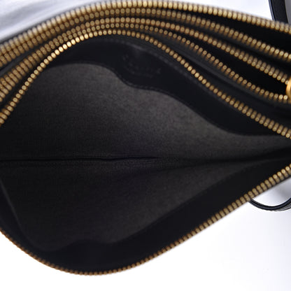 Celine Lambskin Small Trio Crossbody Bag Navy Blue 5 of 11