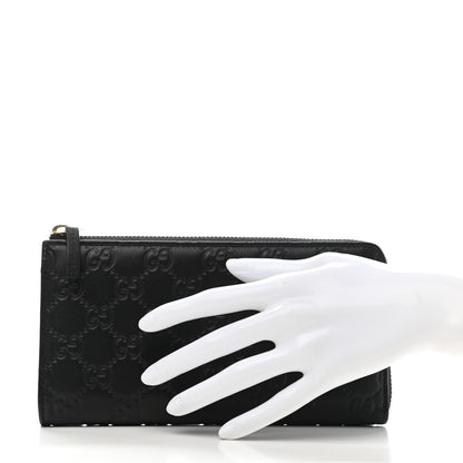 Gucci Guccissima Donna Long Wallet Black 2 of 9