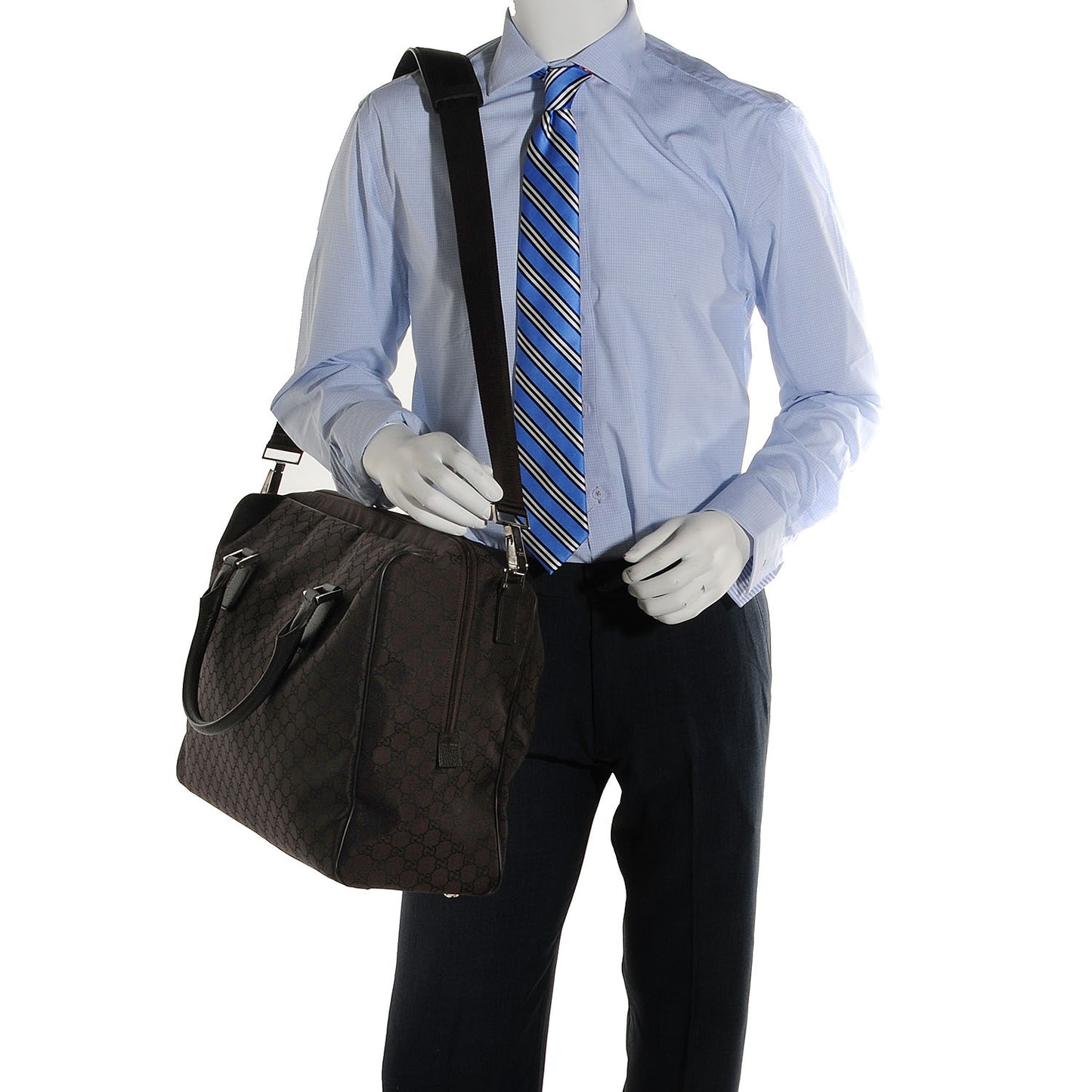 Nylon Monogram Large Carry On Duffle Dark Brown