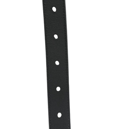 Saint Laurent Suede Calfskin Monogram Square Buckle Belt 90 36 Black 5 of 6