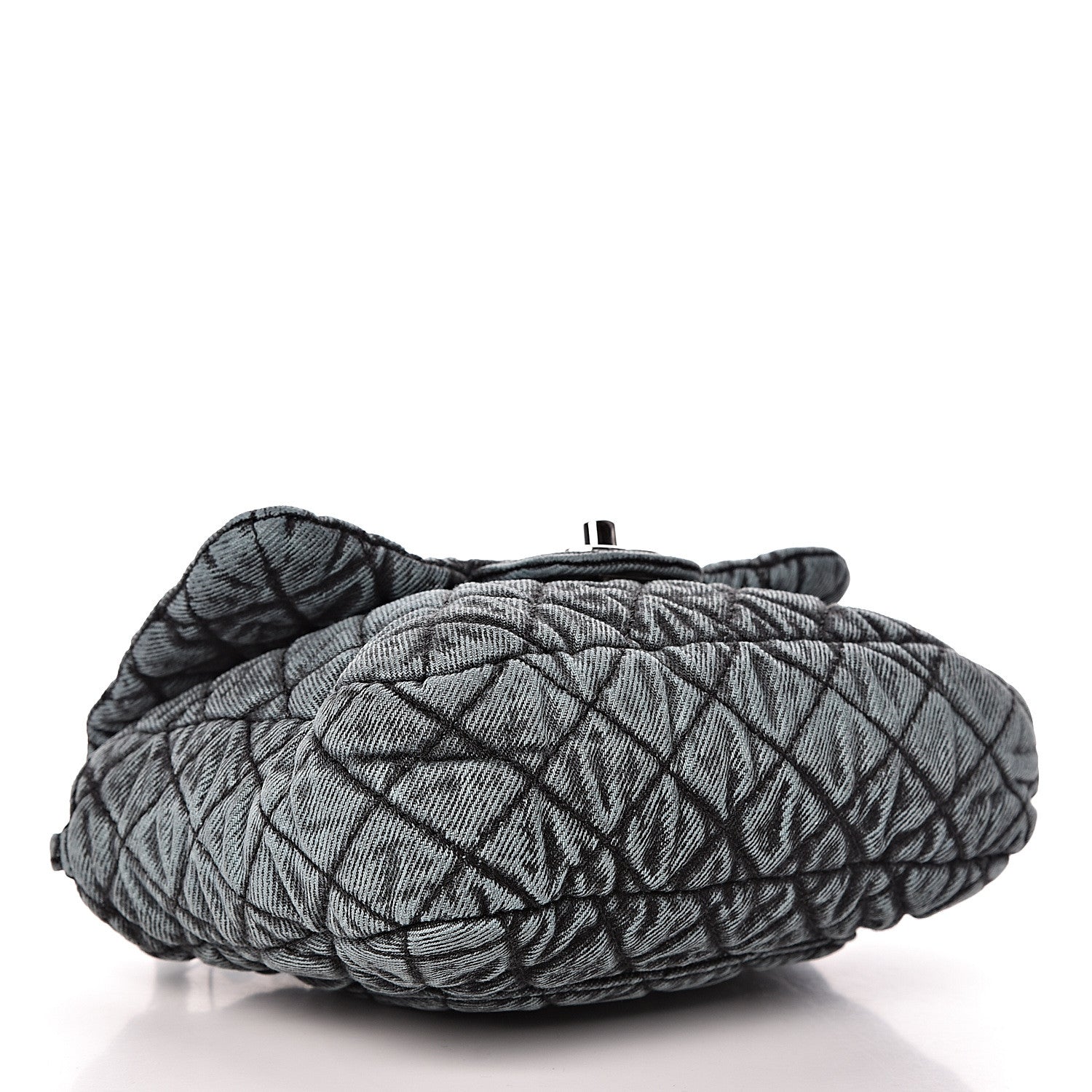 Chanel Denim Quilted Small Denimpression Flap Blue Black 4 of 10