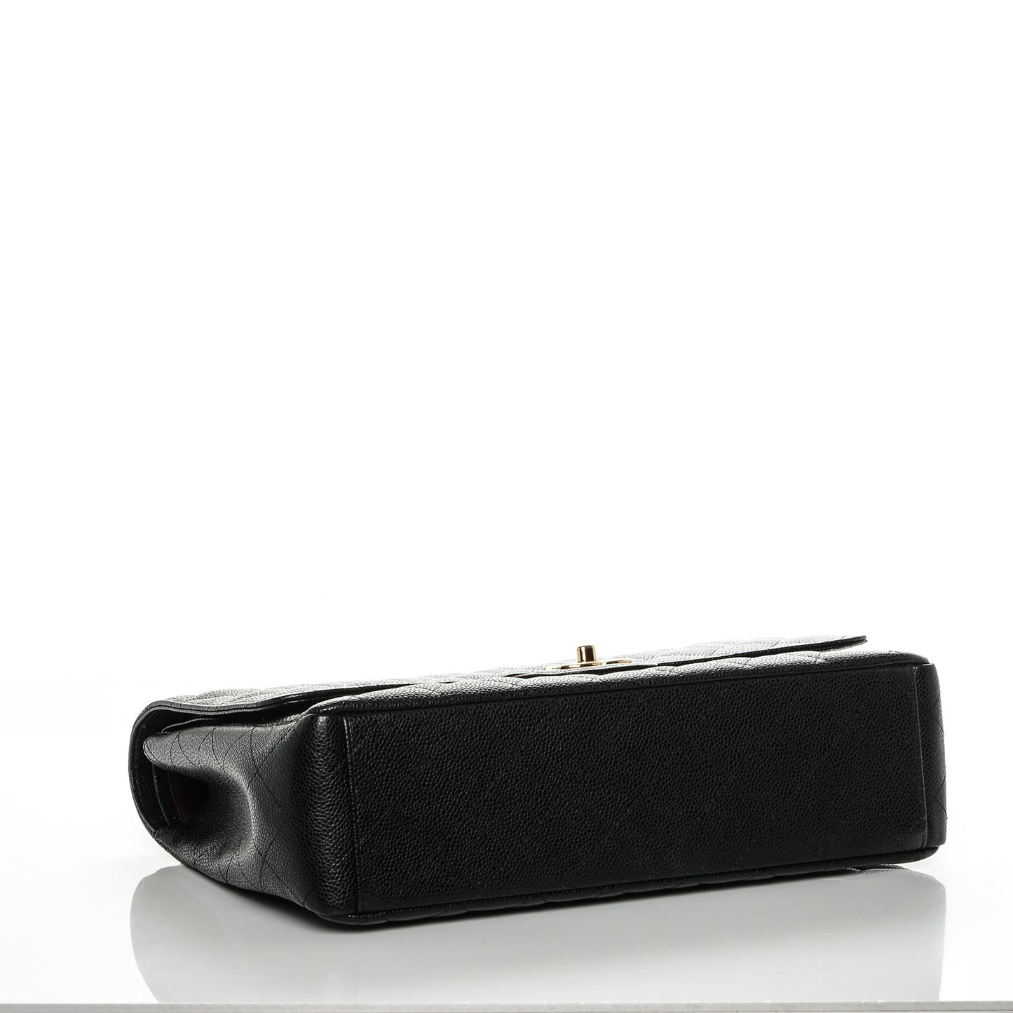 Caviar Quilted Maxi Double Flap Black