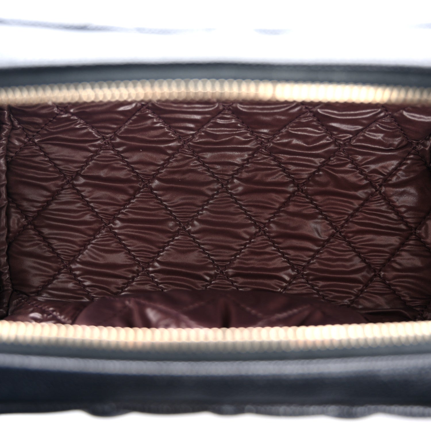 Chanel Caviar Quilted Toiletry Case With Chain Black 5 of 8
