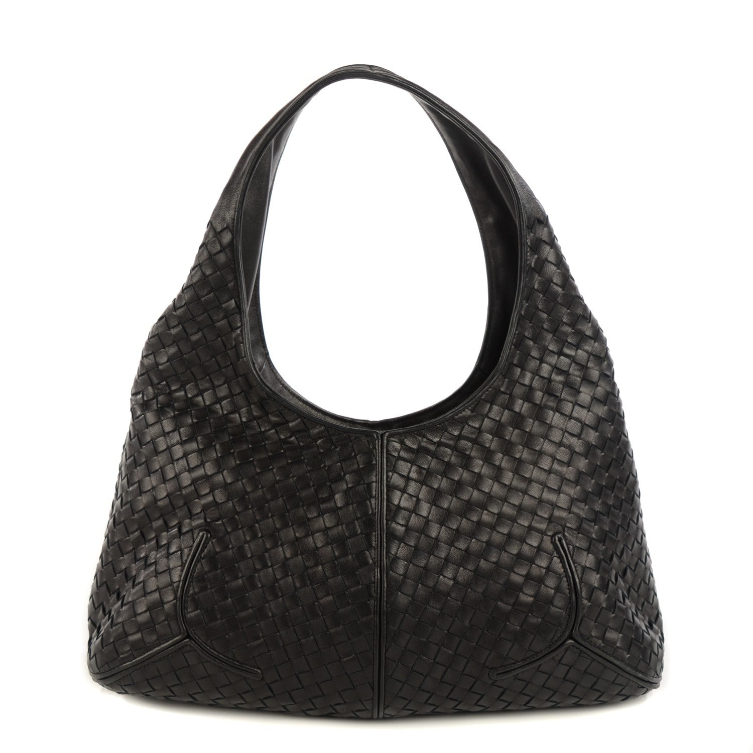 Bottega Veneta Nappa Intrecciato Ball Hobo Nero Black 1 of 9