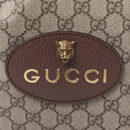 Gucci GG Supreme Monogram Neo Vintage Drawstring Backpack Beige New Acero Crop 7 of 9