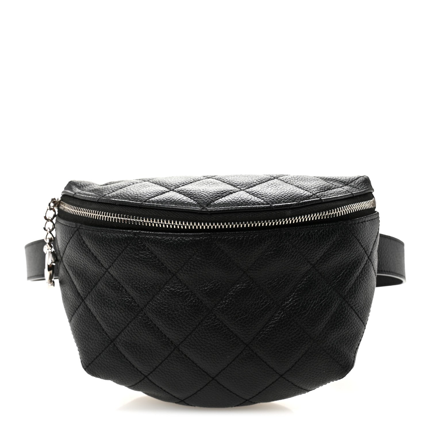 Chanel Grained Calfskin Quilted Waist Belt Bag Black 1 of 10
