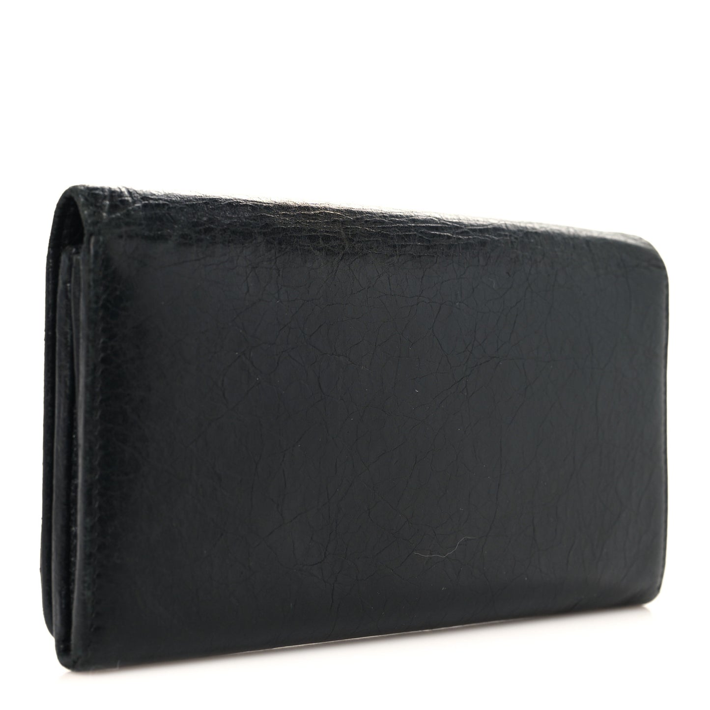 Agneau Classic Hardware Money Wallet Black