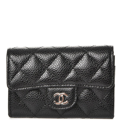 Chanel Caviar Quilted Flap Card Holder Black 1 of 9