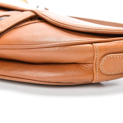 Christian Dior Calfskin Saddle Bag Tan 9 of 18