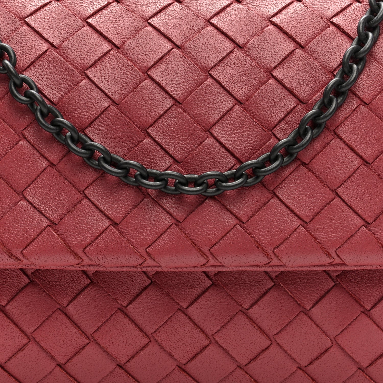 Bottega Veneta Nappa Intrecciato Small Chain Crossbody Rose Pink 8 of 10