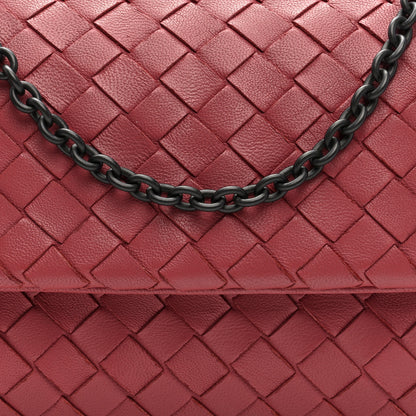 Bottega Veneta Nappa Intrecciato Small Chain Crossbody Rose Pink 8 of 10