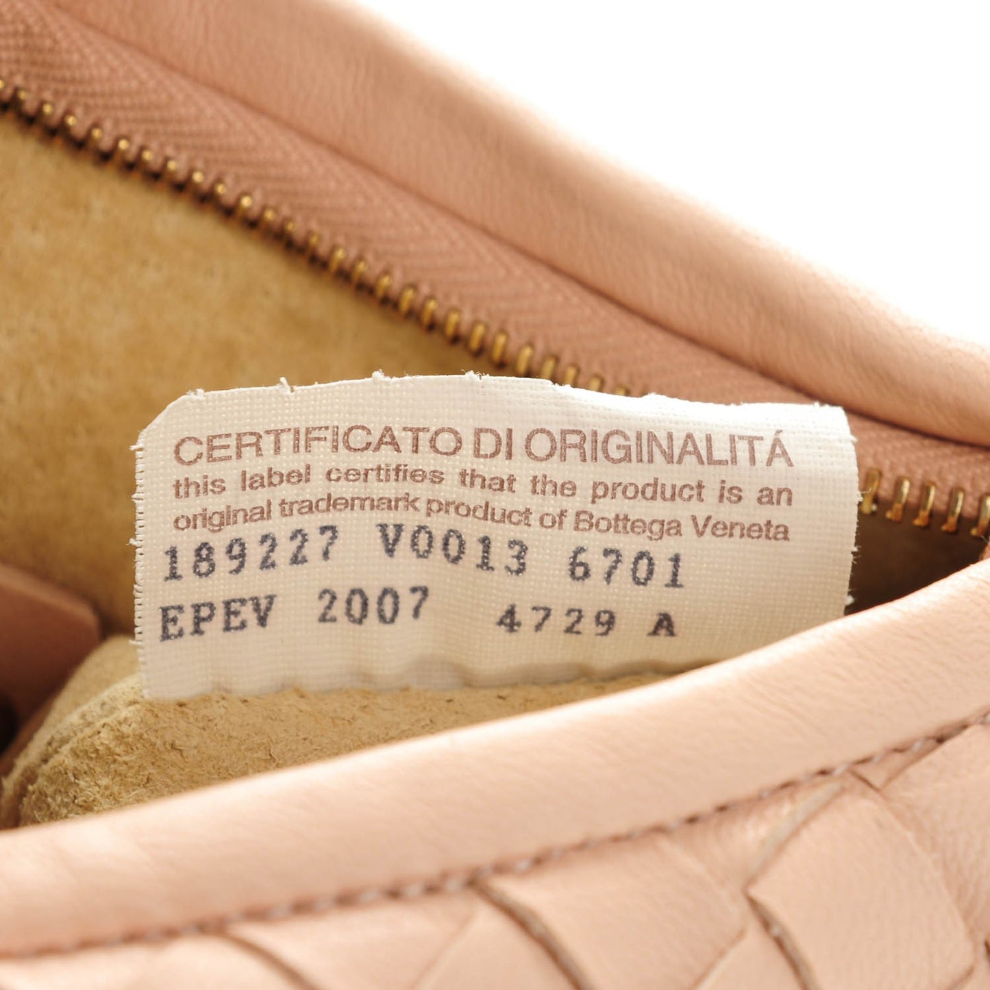Nappa Intrecciato Mini Veneta Hobo Lotus