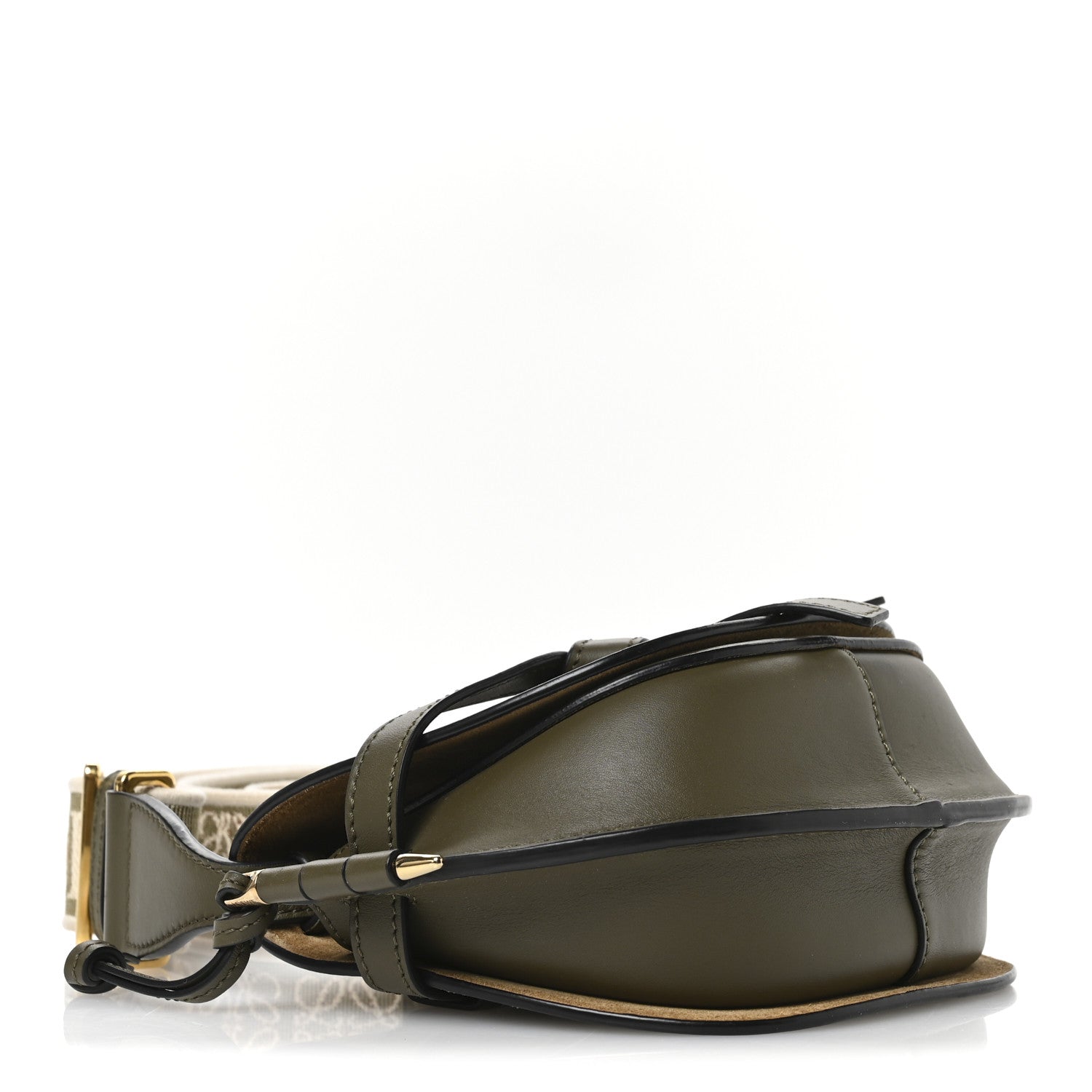 Loewe Calfskin Jacquard Mini Gate Dual Bag Autumn Green 4 of 10