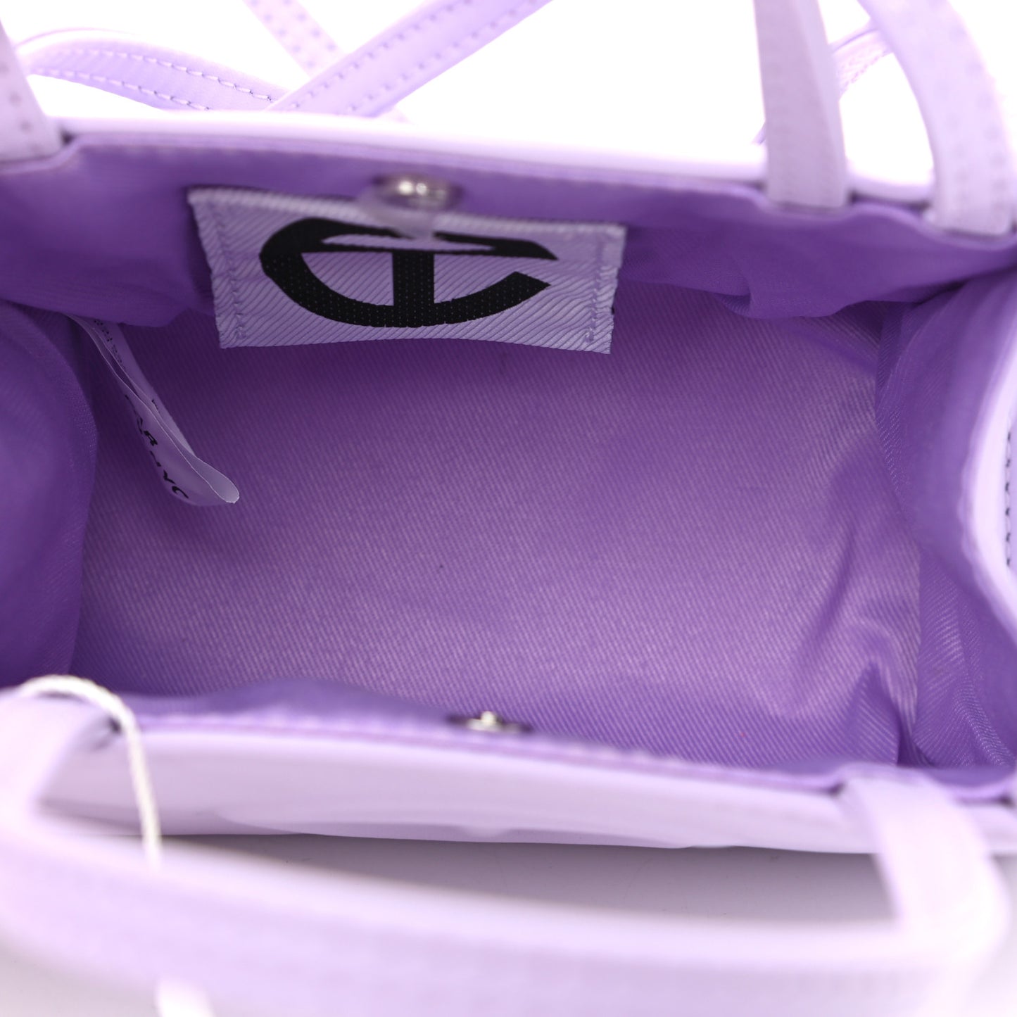 Vegan Leather Small Shopping Bag Lavender