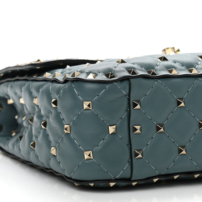Valentino Garavani Nappa Medium Rockstud Spike Shoulder Bag Giada 9 of 10