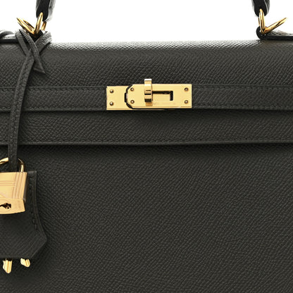 Hermes Epsom Kelly Sellier 25 Vert De Gris 8 of 11