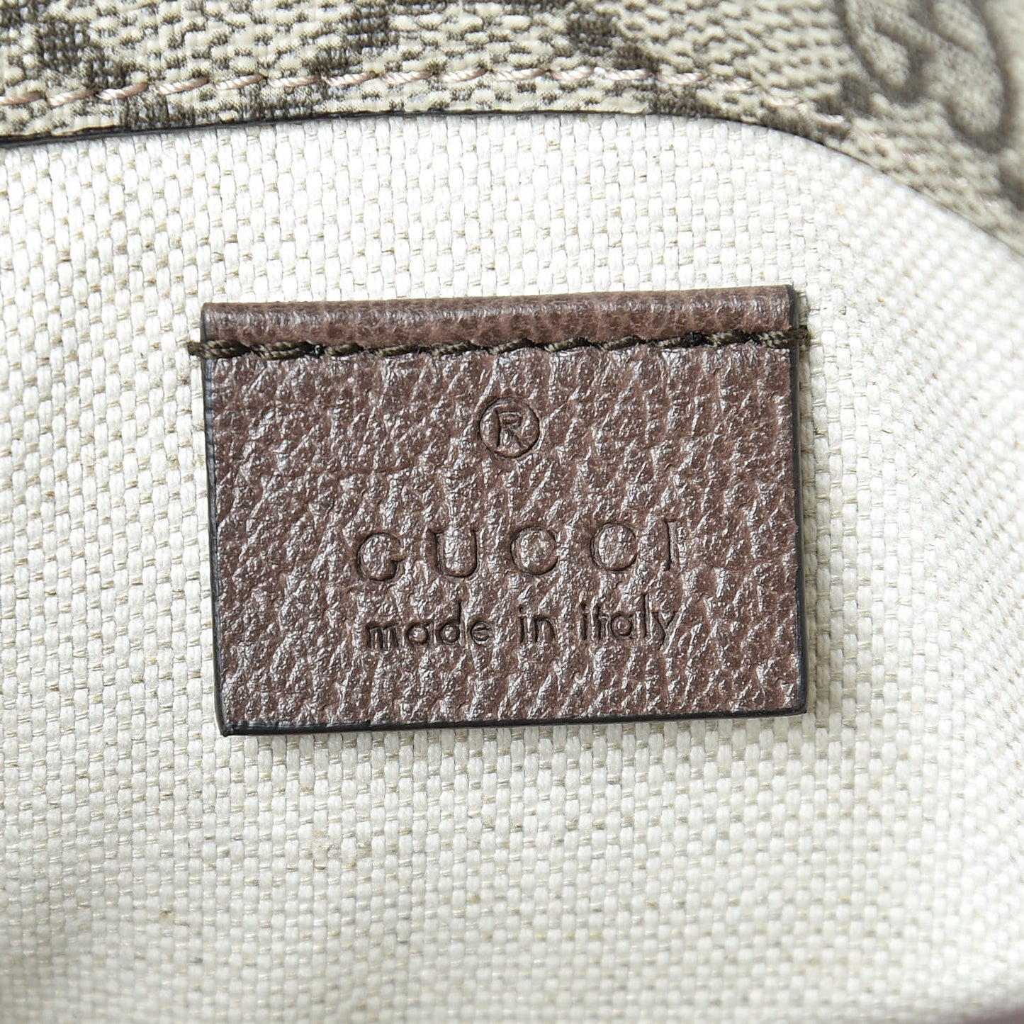 GG Supreme Monogram Neo Vintage Web Belt Bag Brown