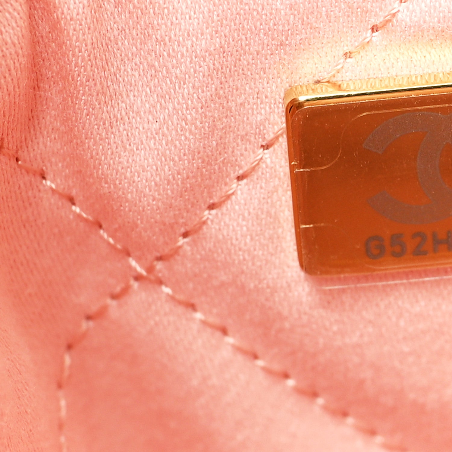 Chanel Shiny Calfskin Quilted Mini Chanel 22 Light Pink 7 of 11