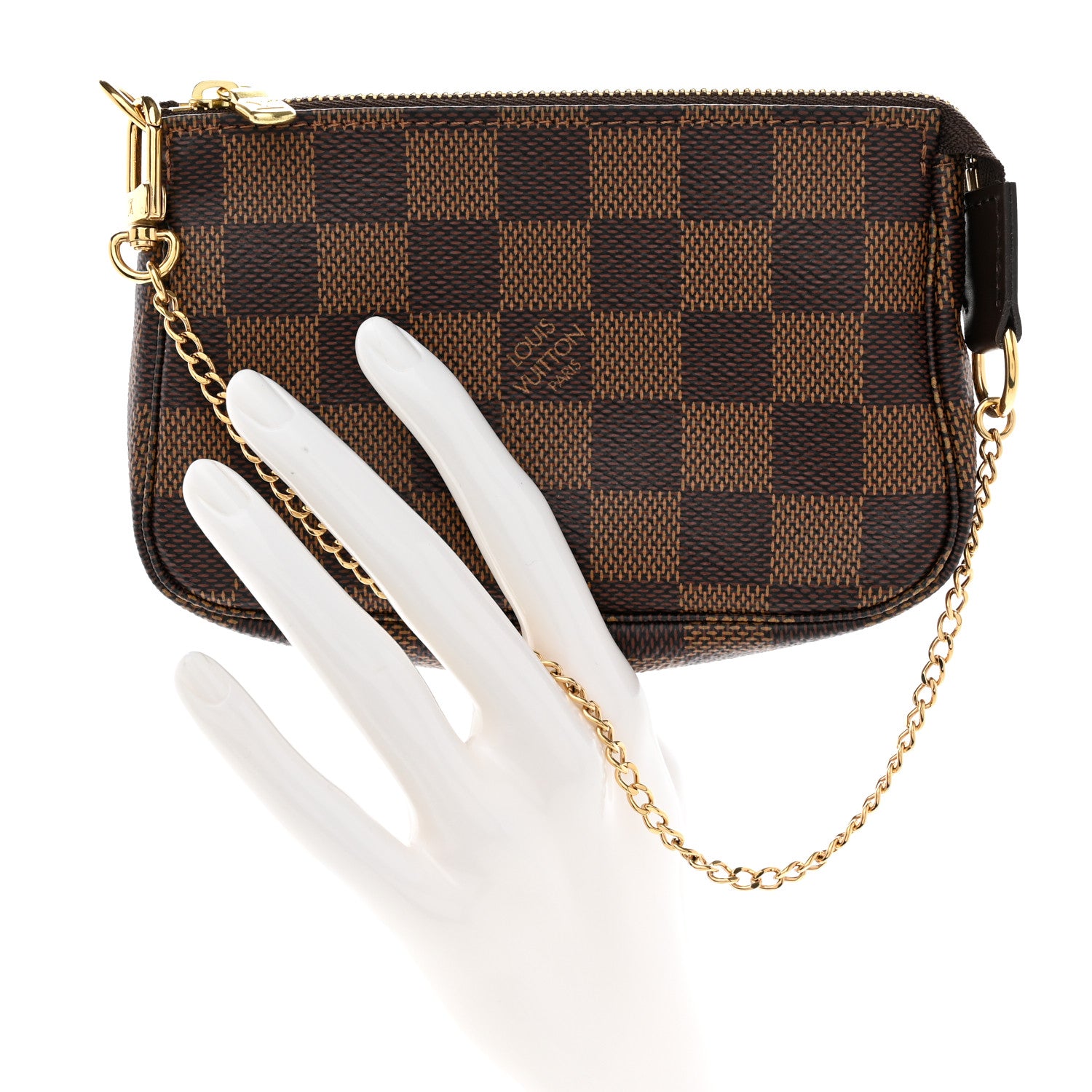 Louis Vuitton Damier Ebene Mini Pochette Accessories 2 of 8