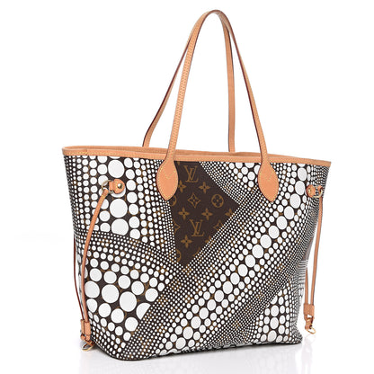 Louis Vuitton Monogram Kusama Waves Neverfull MM White 2 of 14