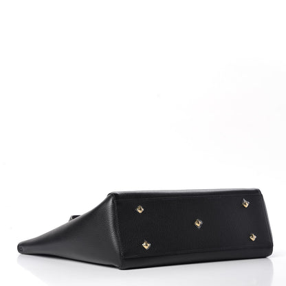 MCM Grained Calfskin Medium Reversible Wandel Tote Black 7 of 12