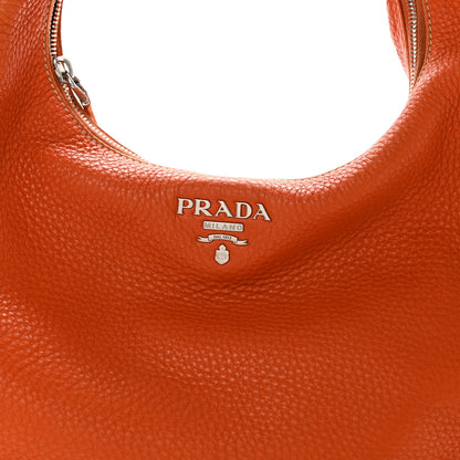 Prada Vitello Daino Hobo Papaya 8 of 16