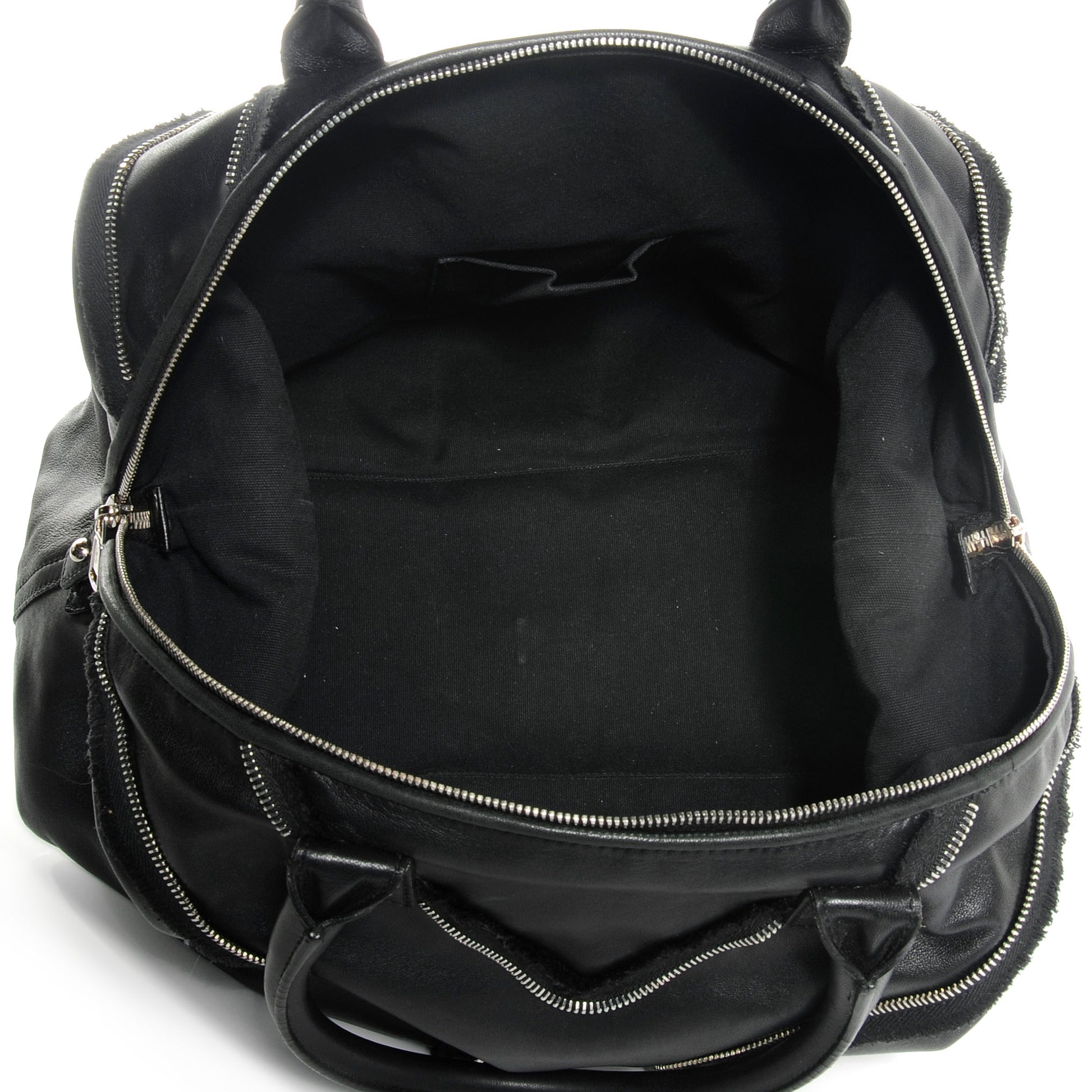 Saint Laurent Coated Lambskin Easy Y Rock Zip Tote Black 5 of 10