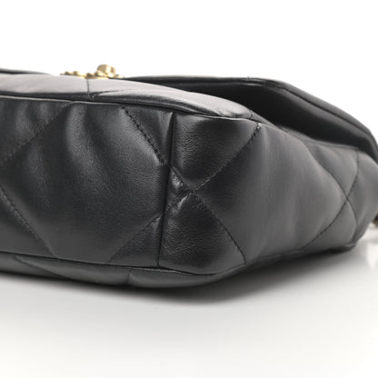 Chanel Lambskin Quilted Medium Chanel 19 Flap Black 10 of 15