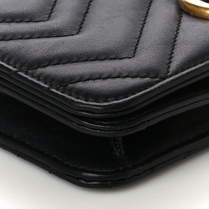Gucci Calfskin Matelasse GG Marmont Mini Bag Black 11 of 12