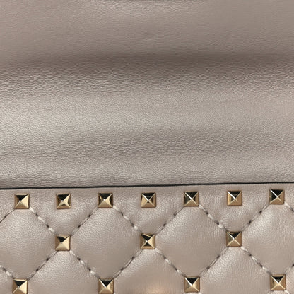 Valentino Garavani Nappa Small Rockstud Spike Shoulder Bag Poudre 9 of 10