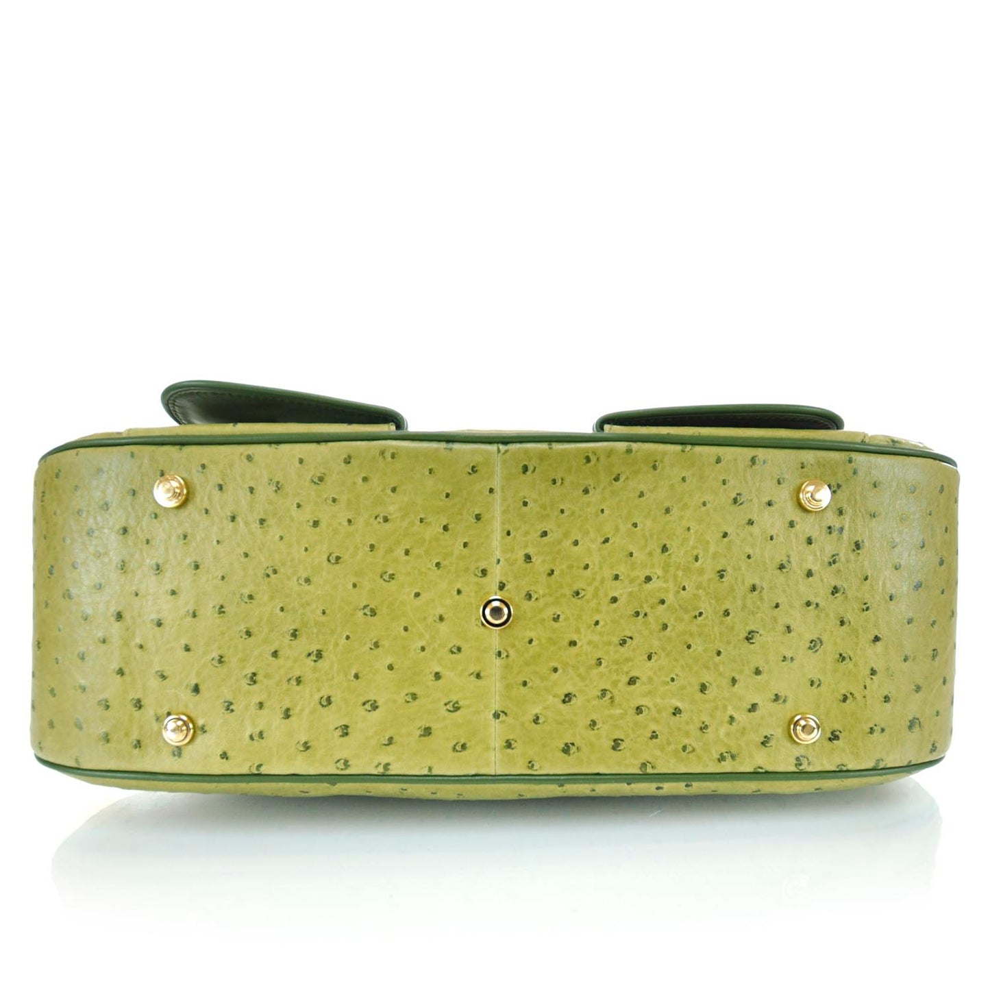 Ostrich Saddle Bowler Green