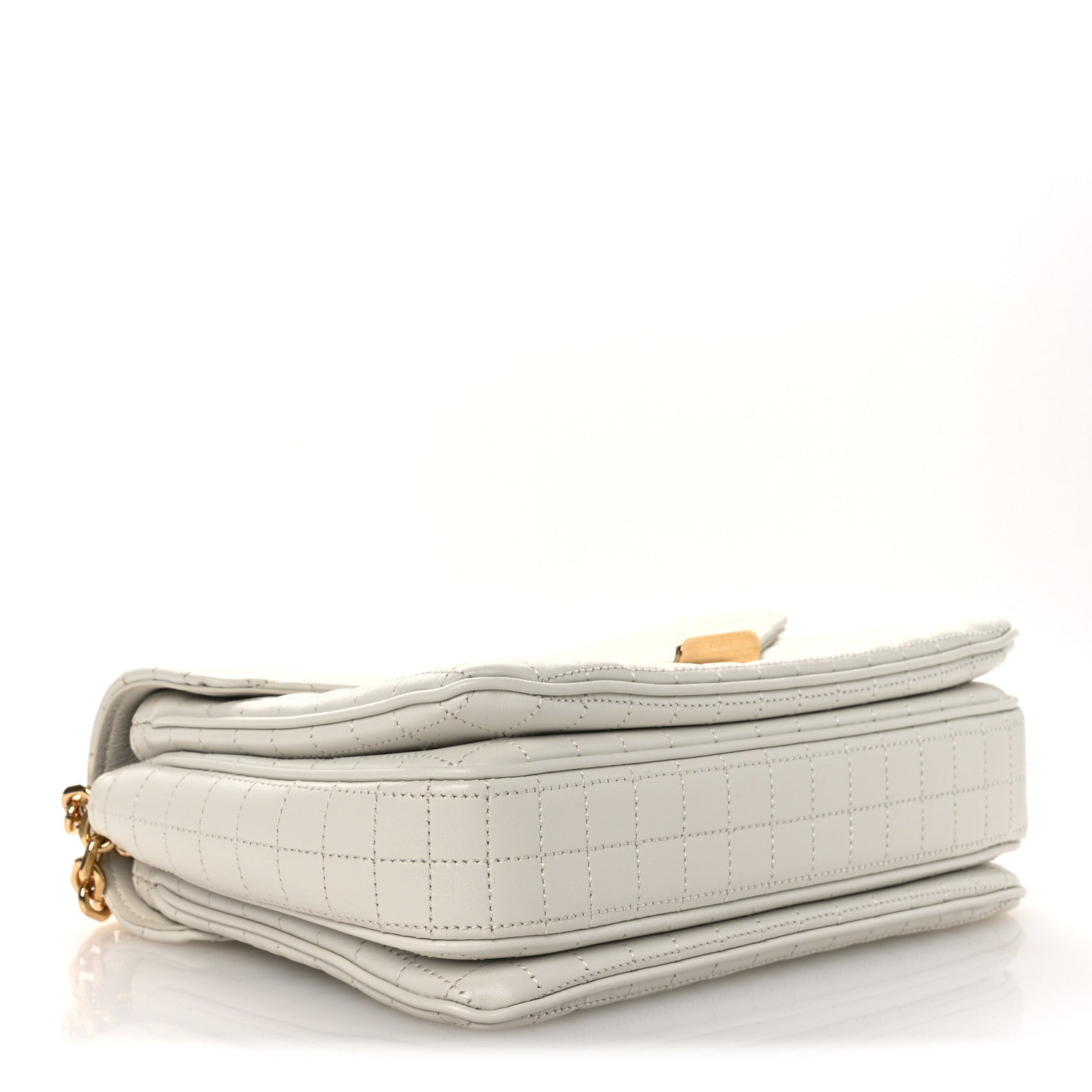 Celine Calfskin Quilted Medium C Bag White 4 of 12