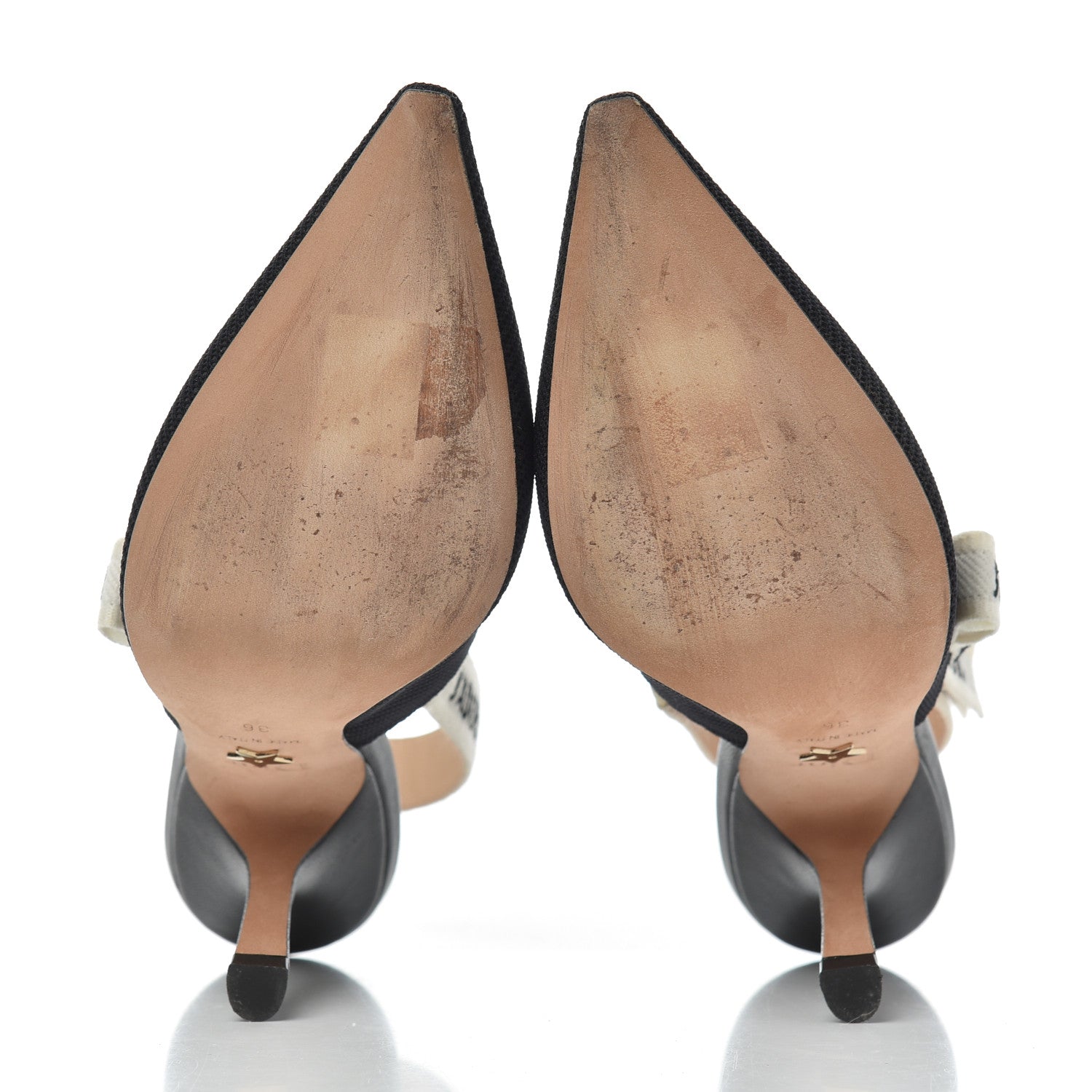 Christian Dior Technical Canvas Ribbon J'Adior Slingback 100mm Pumps 36 Black 5 of 15