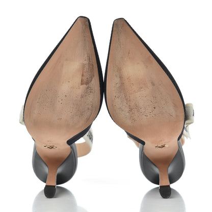 Christian Dior Technical Canvas Ribbon J'Adior Slingback 100mm Pumps 36 Black 5 of 15