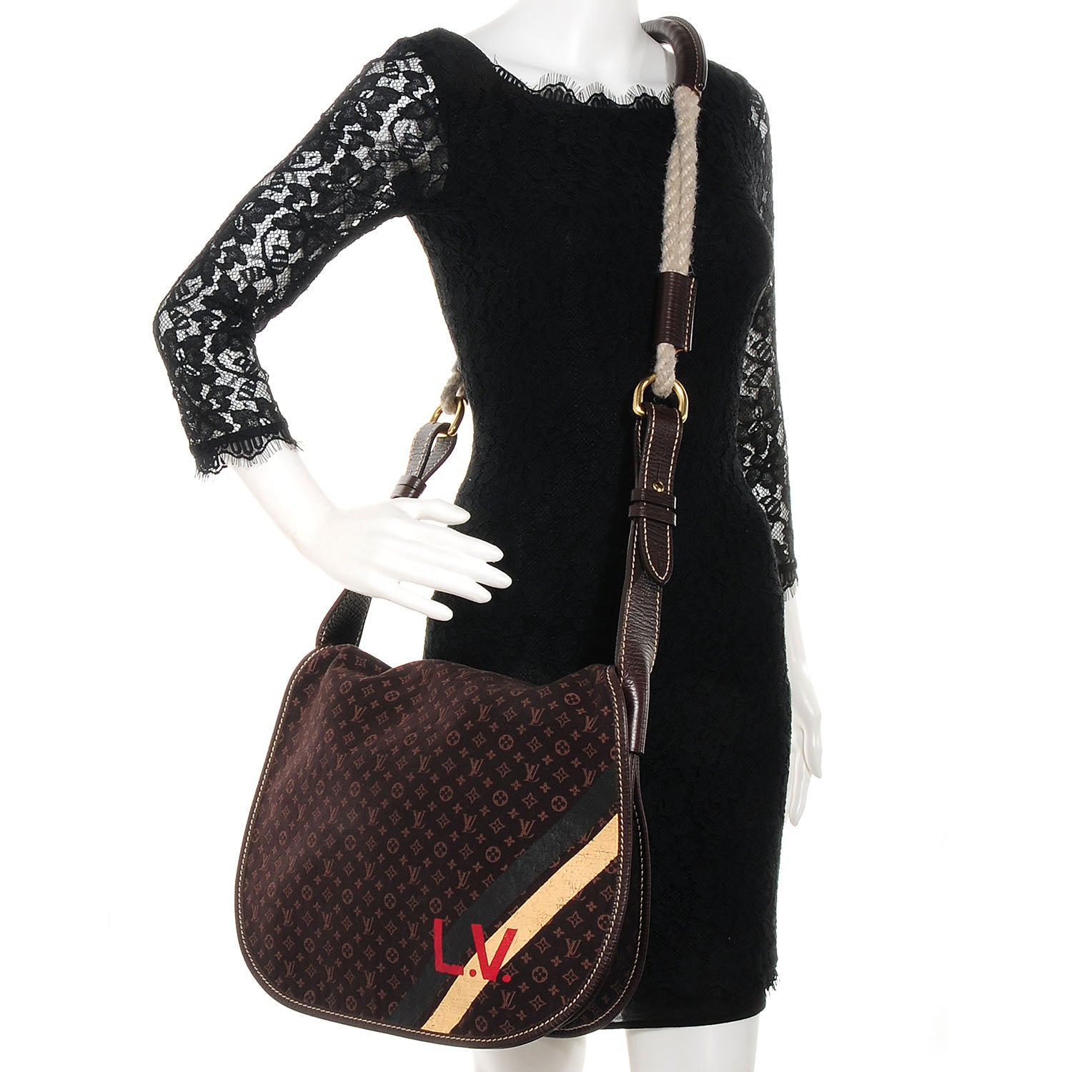 Louis Vuitton Mini Lin Initiales Amman Ebene 2 of 7