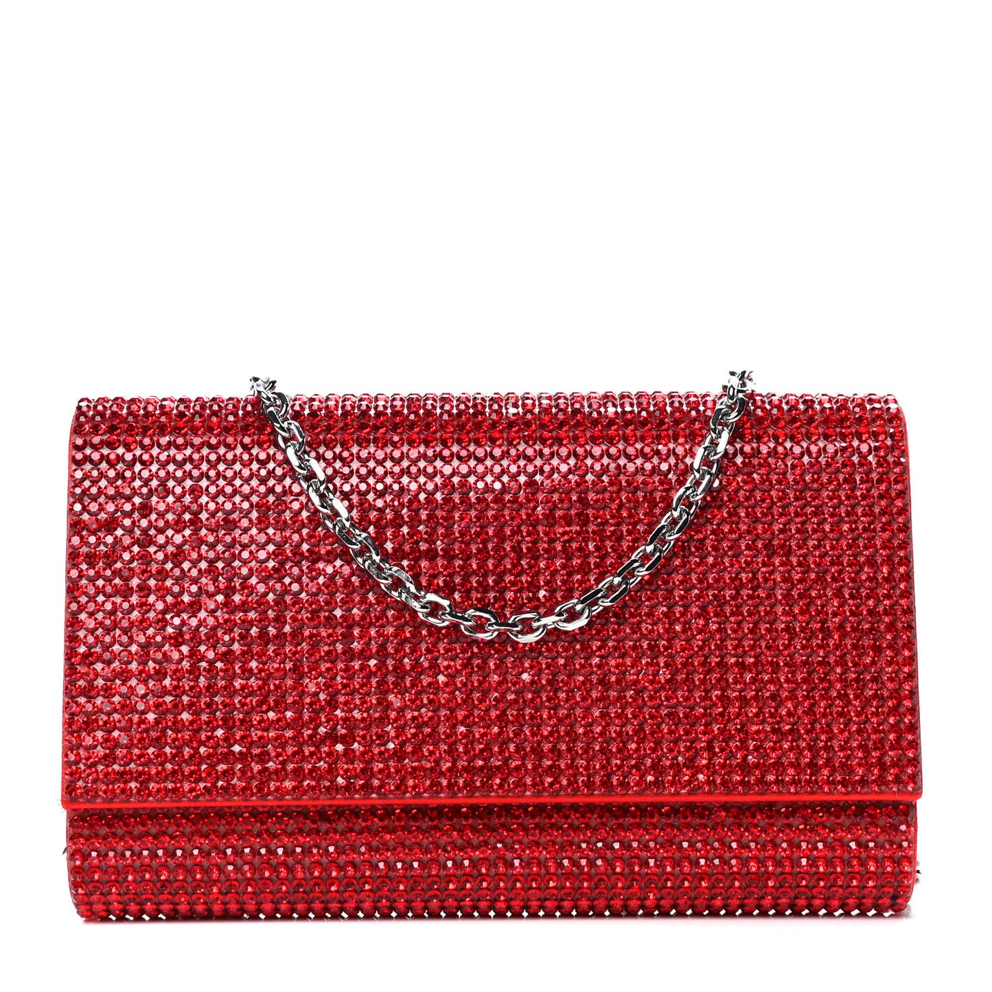 Swarovski Crystal Fizzy Clutch Red