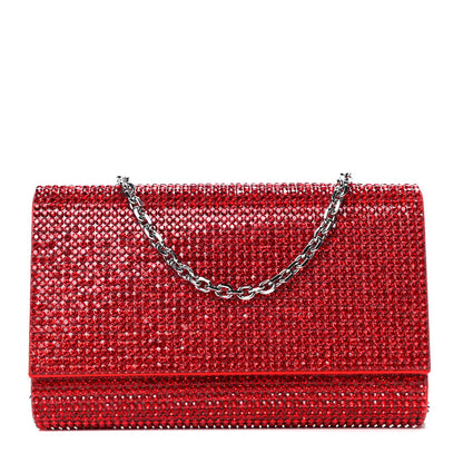 Judith Leiber Swarovski Crystal Fizzy Clutch Red 1 of 4