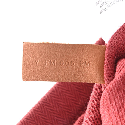 Hermes Canvas Swift Aline Grooming Bag Rouge H Gold 6 of 11