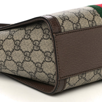Gucci GG Supreme Monogram Small Ophidia Tote Bag Brown 9 of 10
