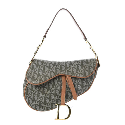 Christian Dior Monogram Saddle Bag Green 1 of 7
