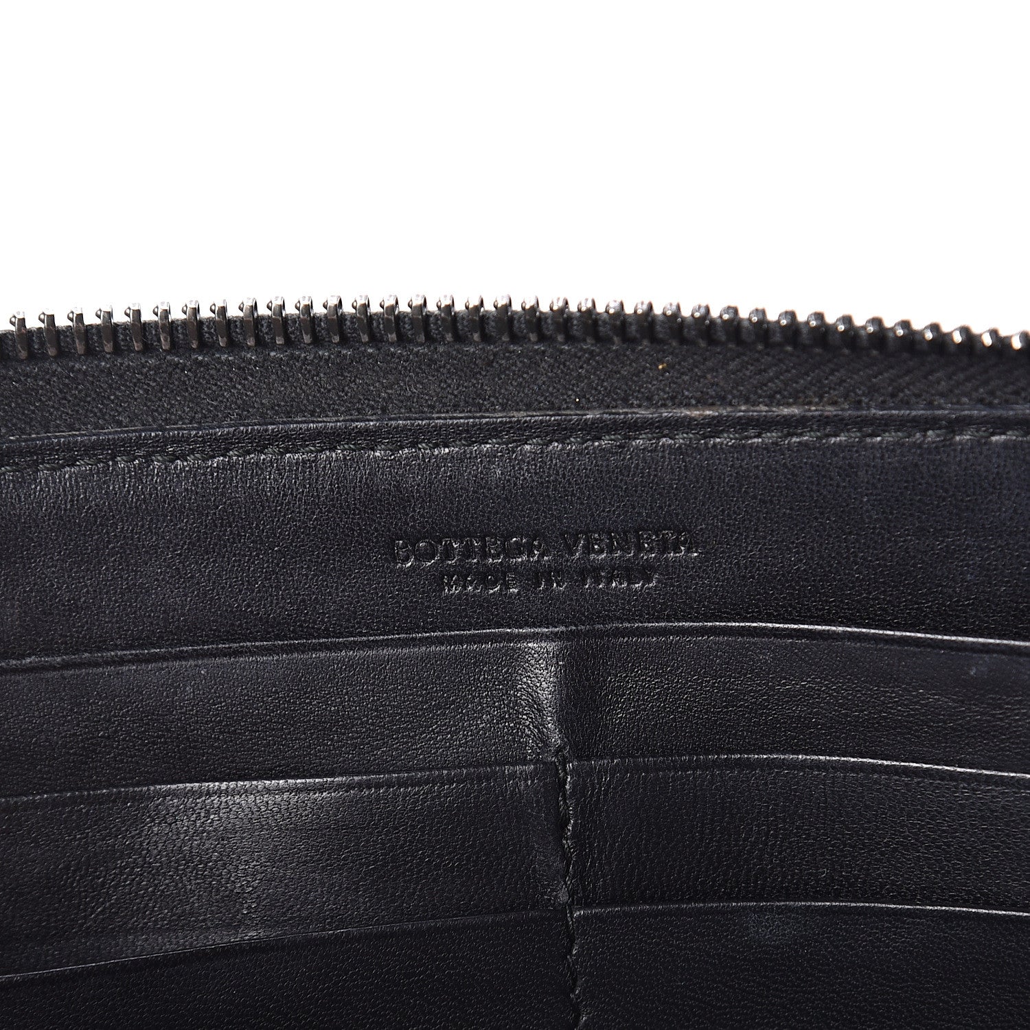Bottega Veneta Nappa Ayers Intrecciato Zip Around Wallet Black 5 of 5