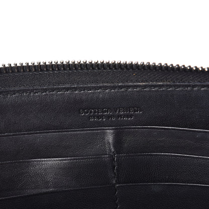 Bottega Veneta Nappa Ayers Intrecciato Zip Around Wallet Black 5 of 5