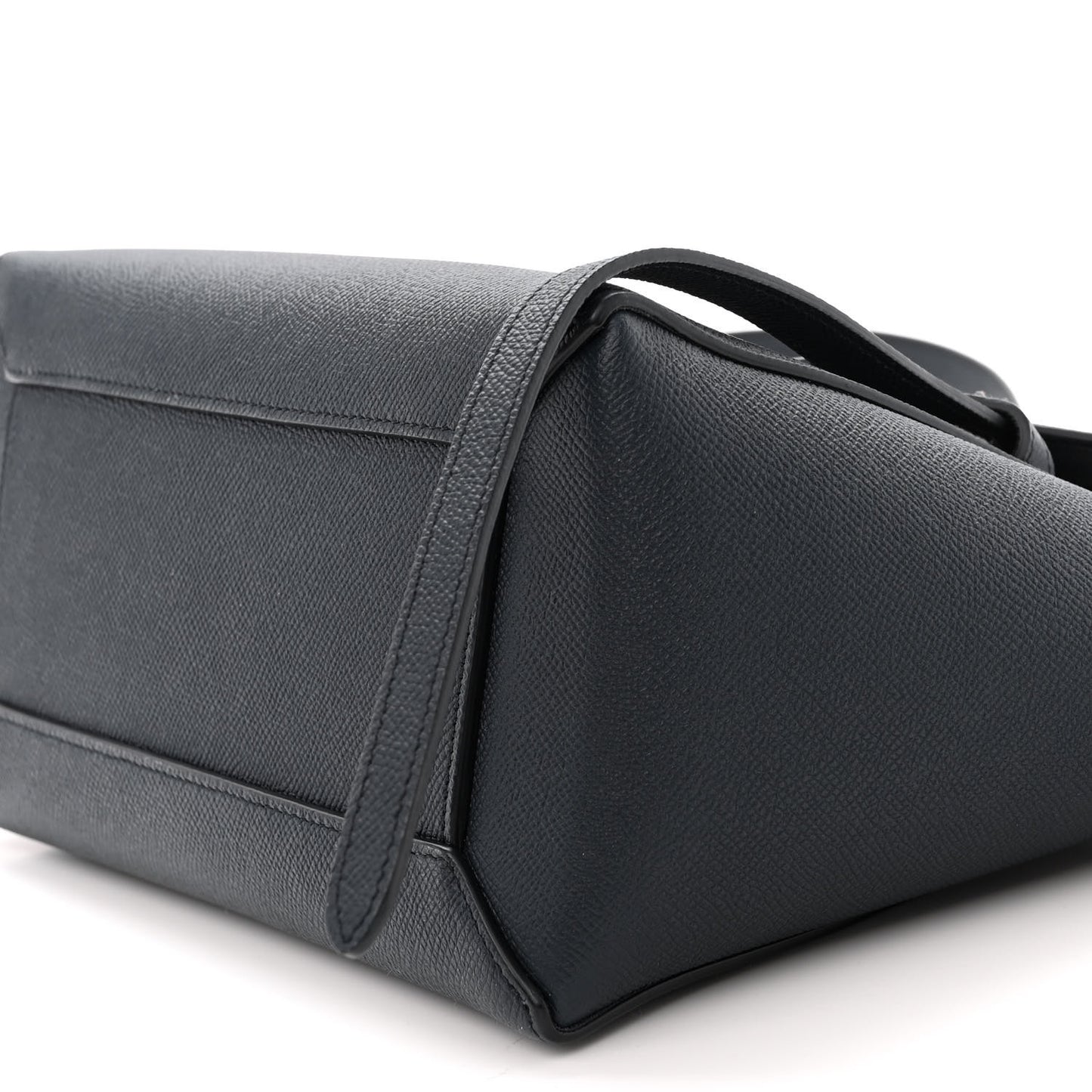 Grained Calfskin Micro Belt Bag Navy Blue