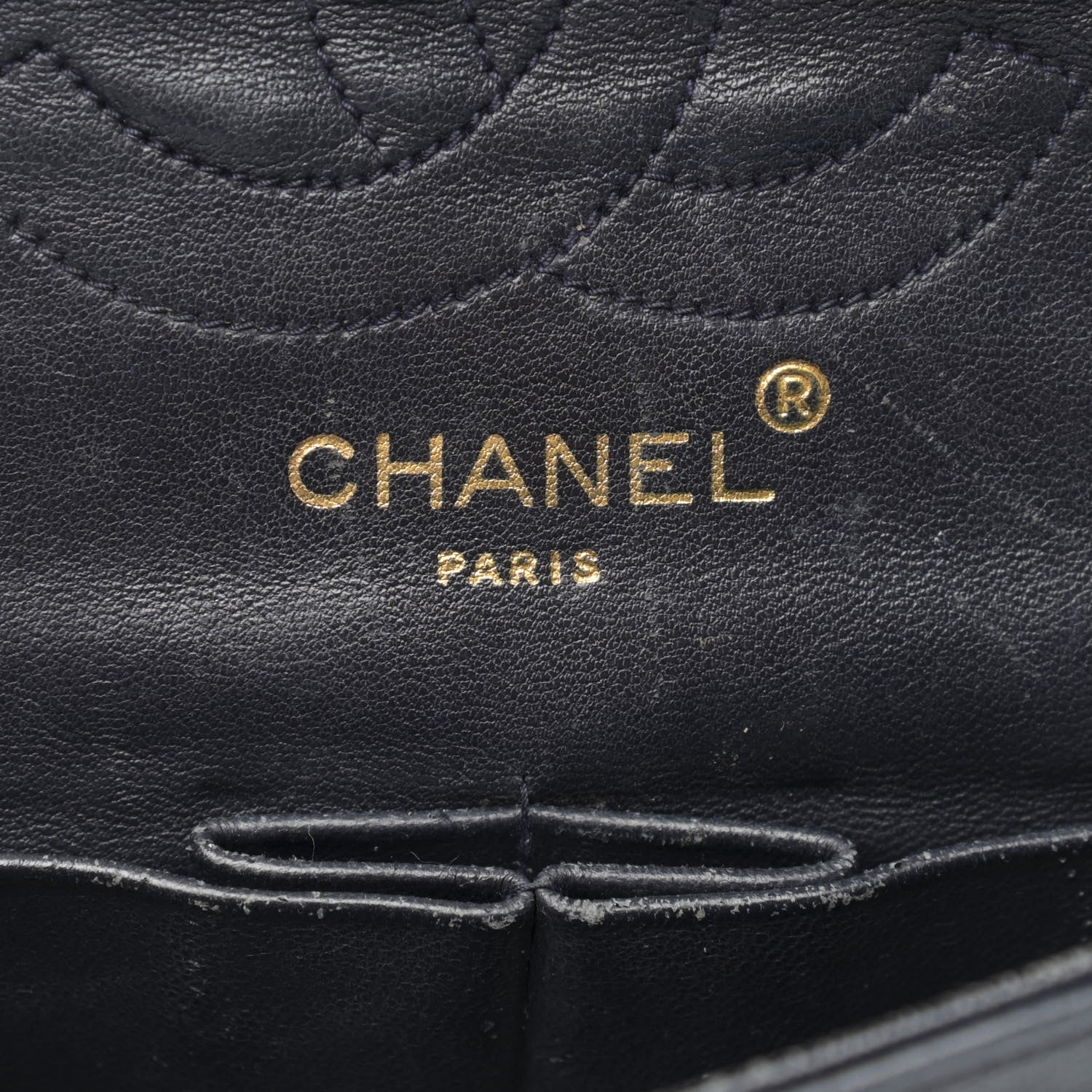 Chanel Lambskin Quilted Small Double Flap Navy 6 of 20