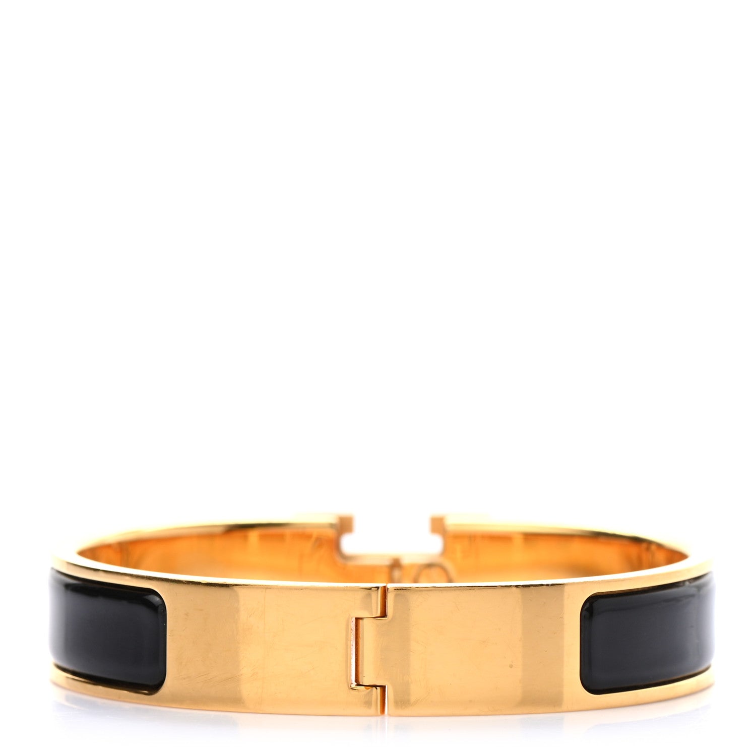 Hermes Enamel Narrow Clic Clac H Bracelet PM Black 3 of 4