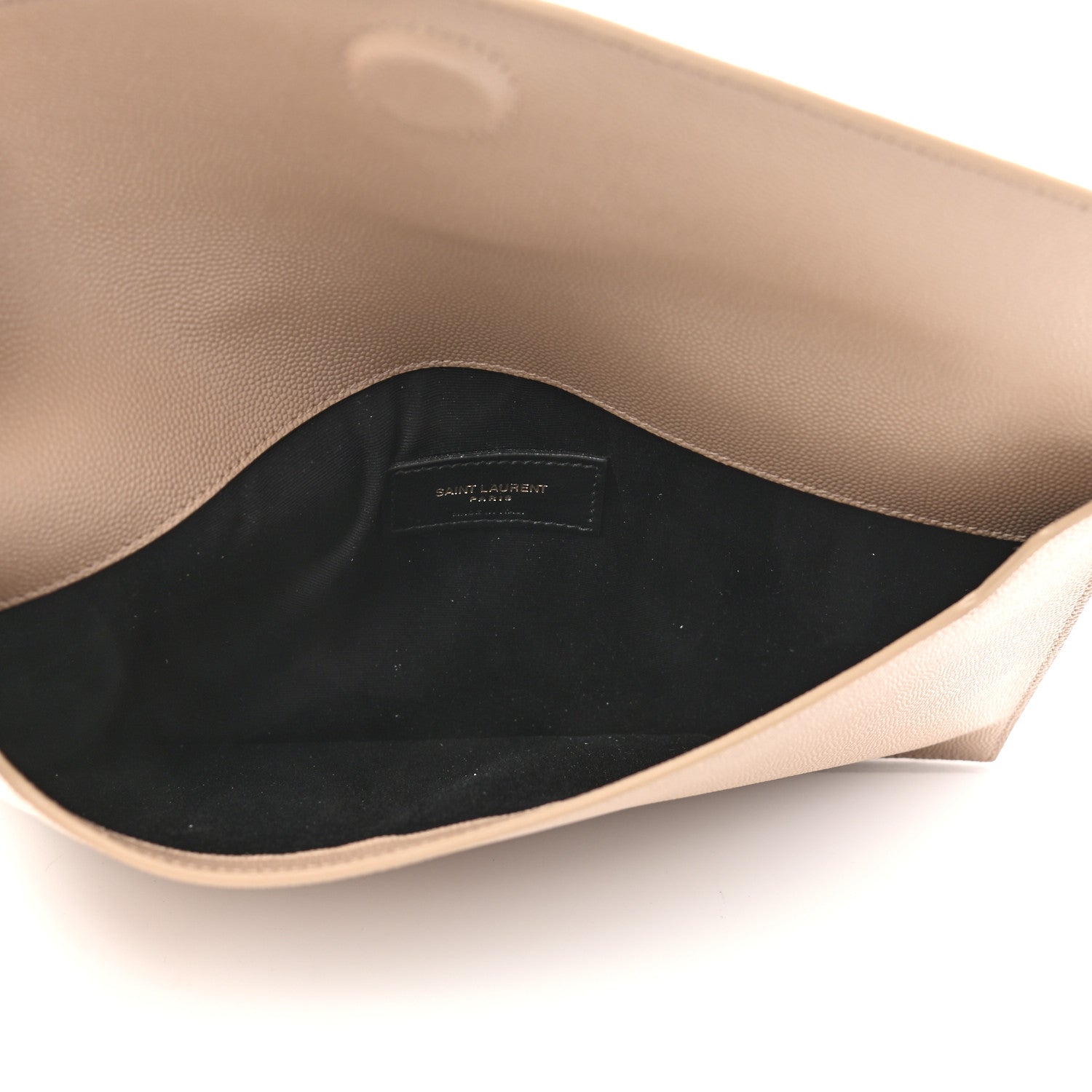 Saint Laurent Grain De Poudre Uptown Pouch Dark Beige 5 of 7