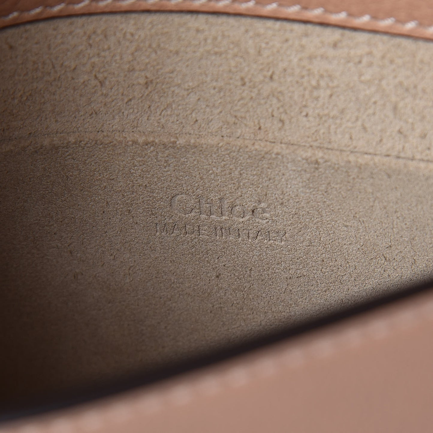 Calfskin Suede Small Nile Bracelet Bag Biscotti Beige