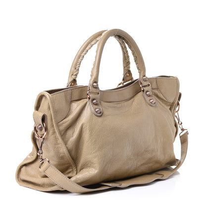 Balenciaga Agneau Giant 12 Rose Gold Hardware City Latte Beige 3 of 8